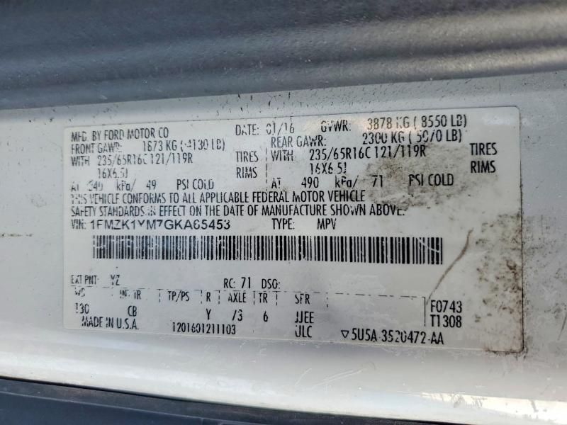 2016 Ford Transit T-150