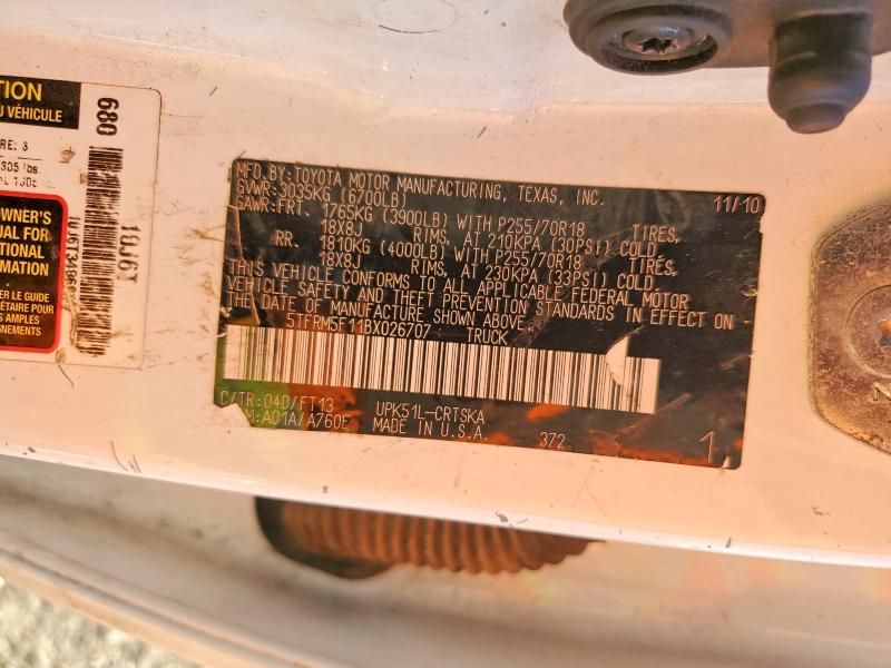 2011 Toyota Tundra Double cab SR5