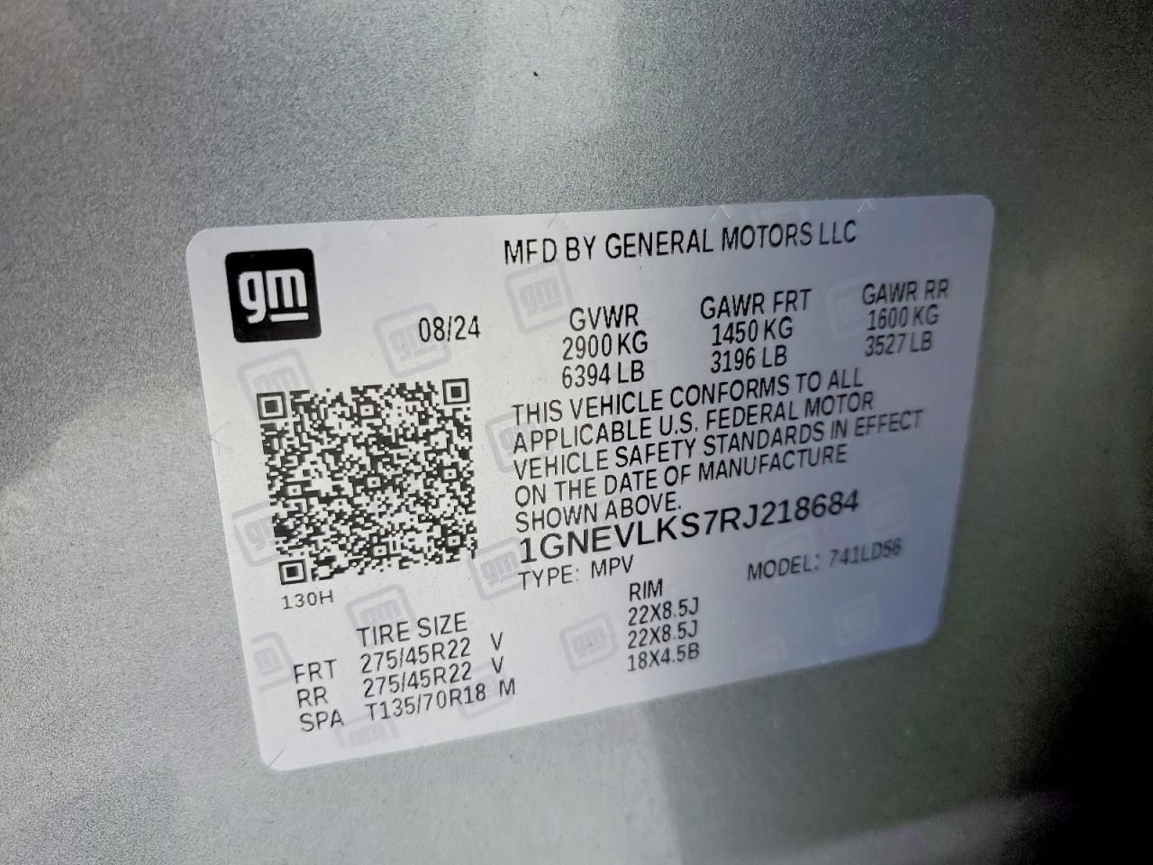 2024 Chevrolet Traverse rs