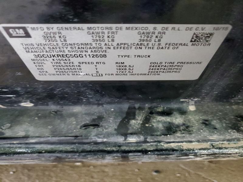 2016 Chevrolet Silverado K1500 lt