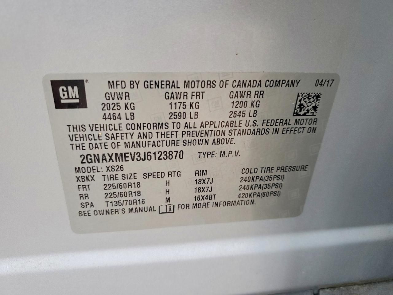 2018 Chevrolet Equinox Premier