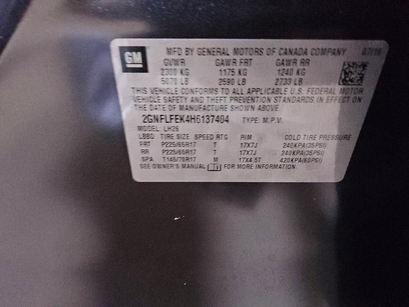 2017 Chevrolet Equinox lt