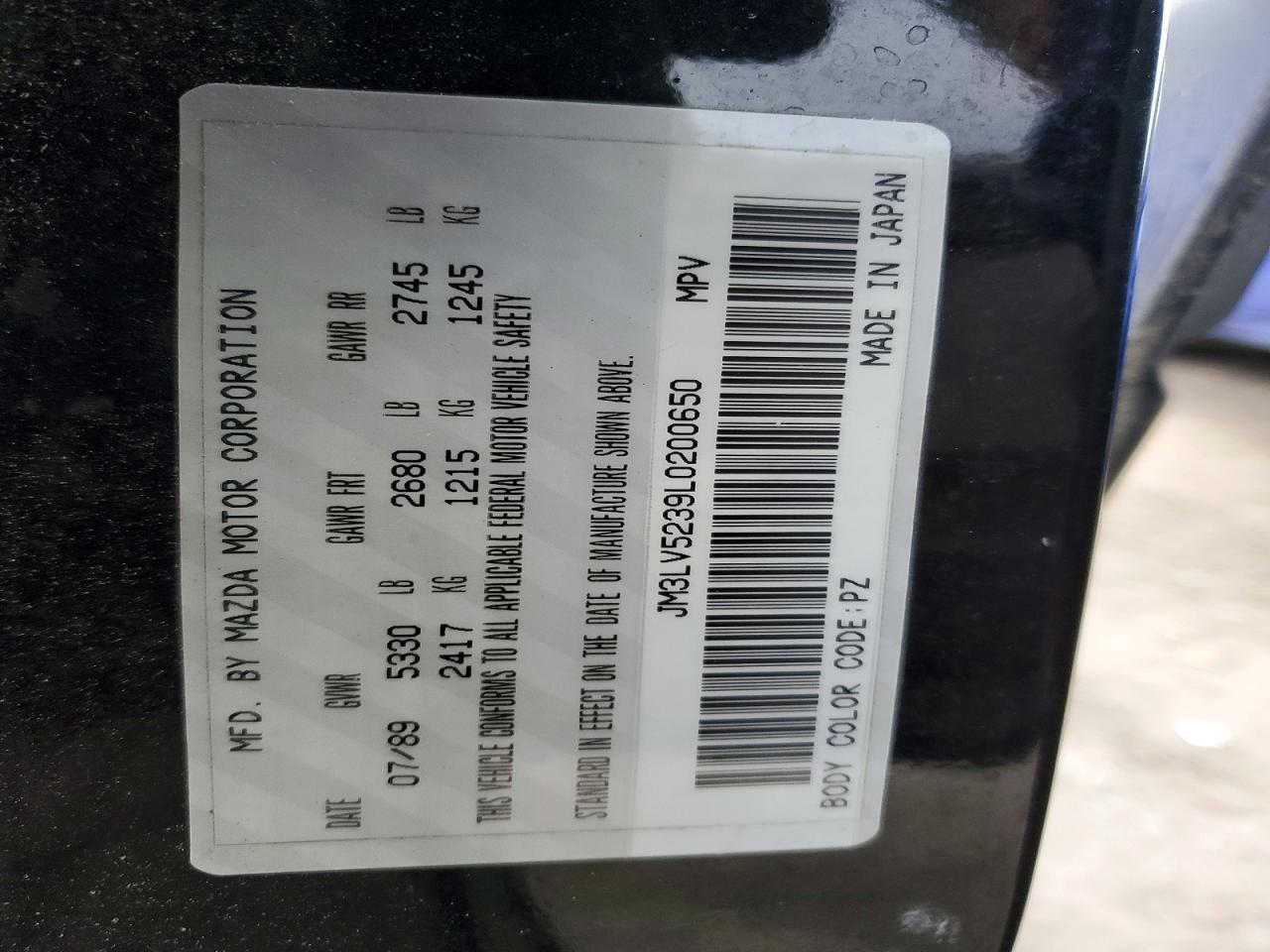 1990 Mazda Mpv Wagon