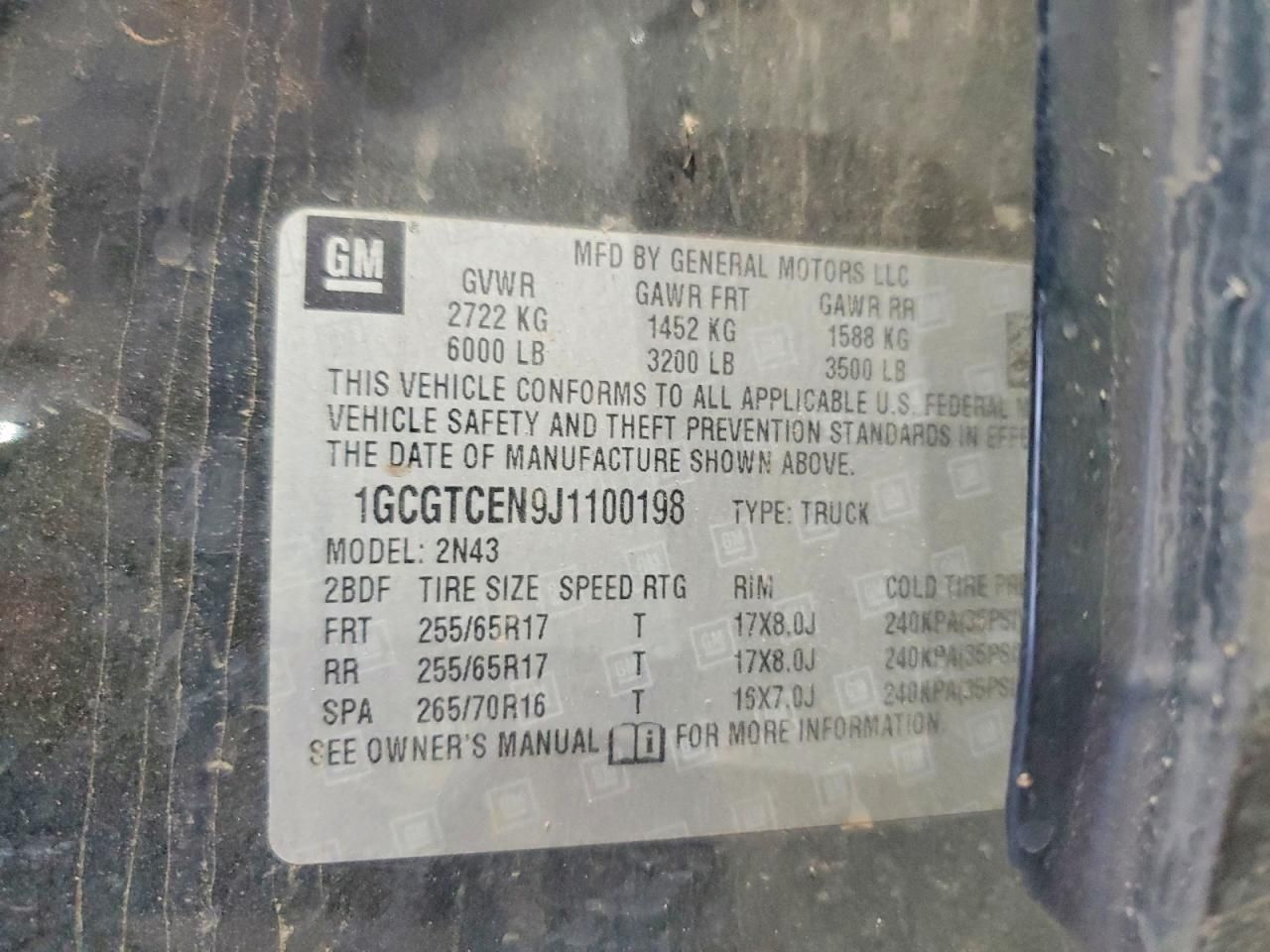 2018 Chevrolet Colorado lt