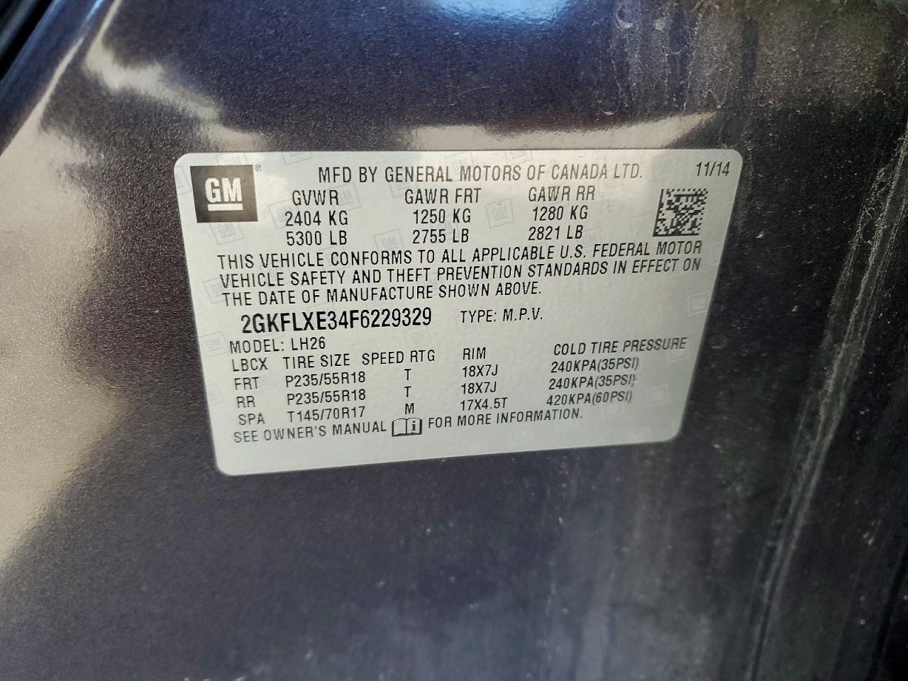 2015 GMC Terrain slt