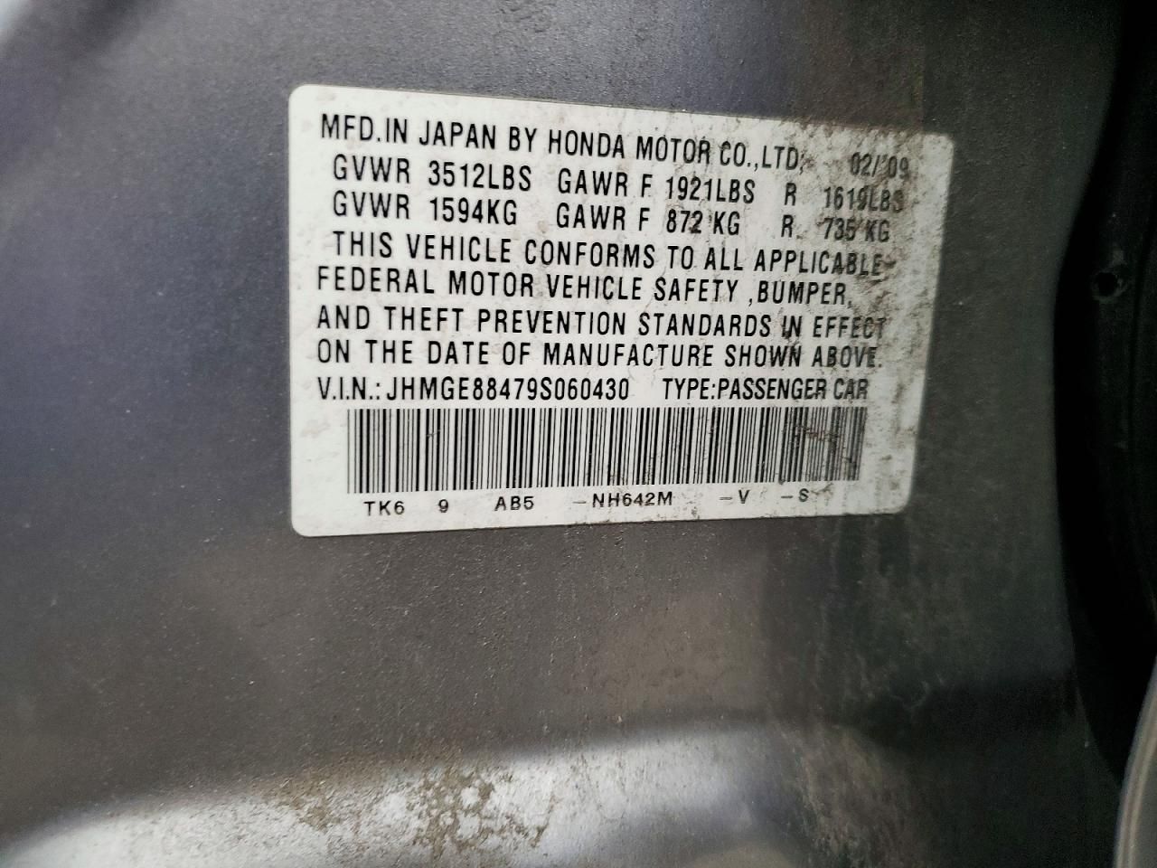 2009 Honda Fit Sport