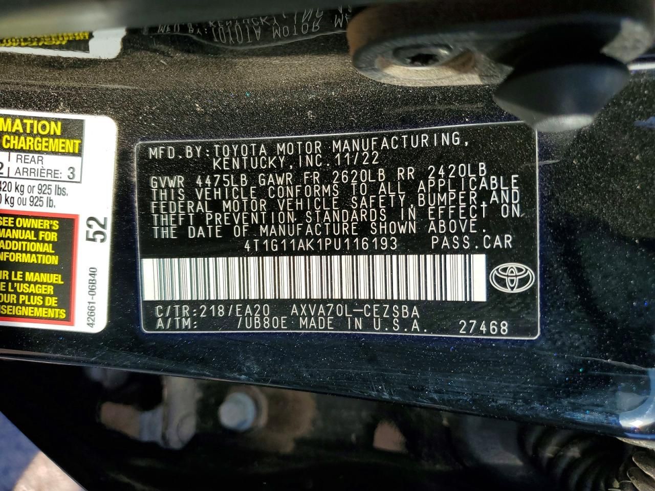 2023 Toyota Camry se Night Shade