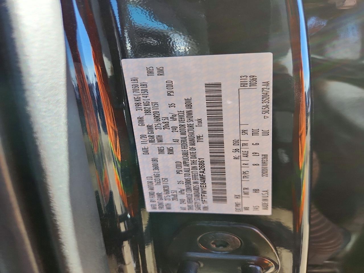 2021 Ford F150 Supercrew