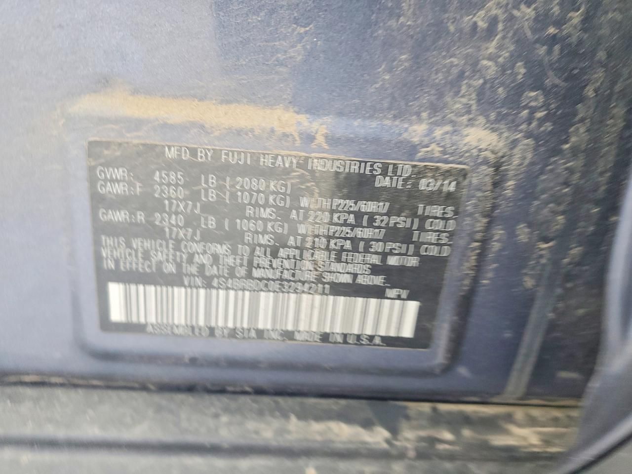 2014 Subaru Outback 2.5i Premium