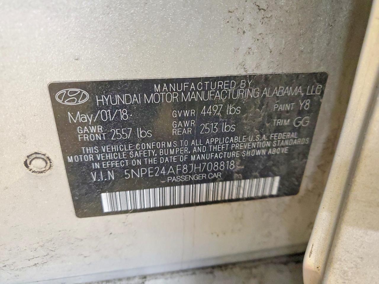 2018 Hyundai Sonata se