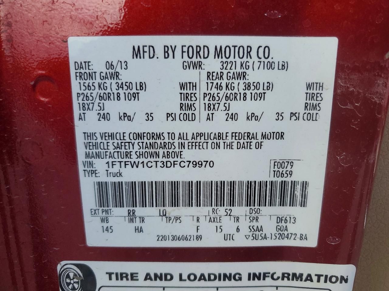 2013 Ford F150 Supercrew