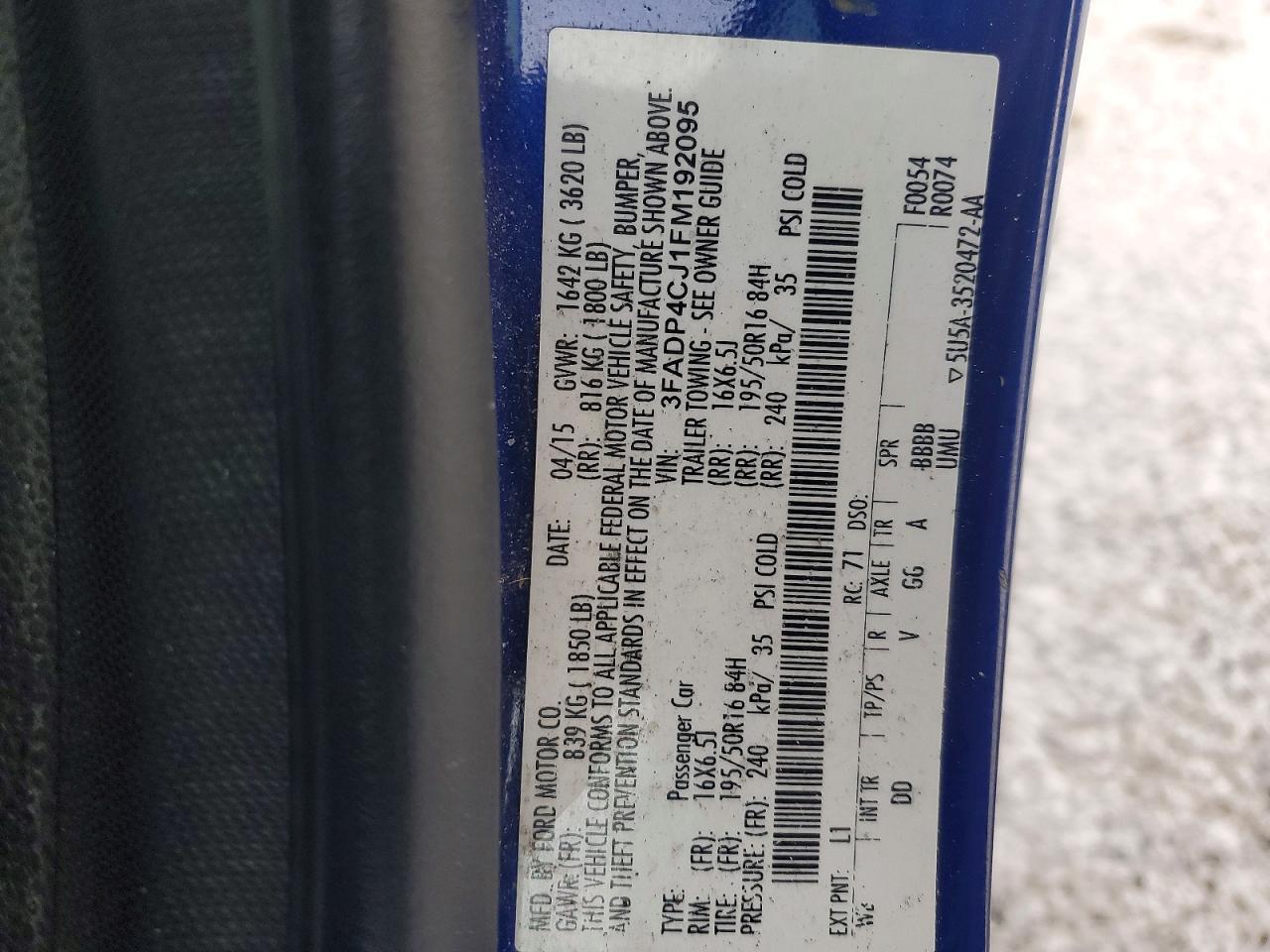 2015 Ford Fiesta Titanium