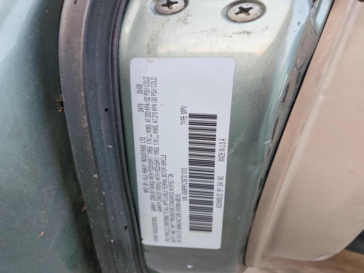 2009 Subaru Outback 2.5i