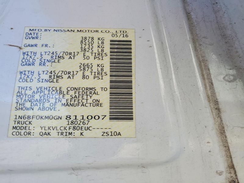 2016 Nissan NV 1500 Delivery Van