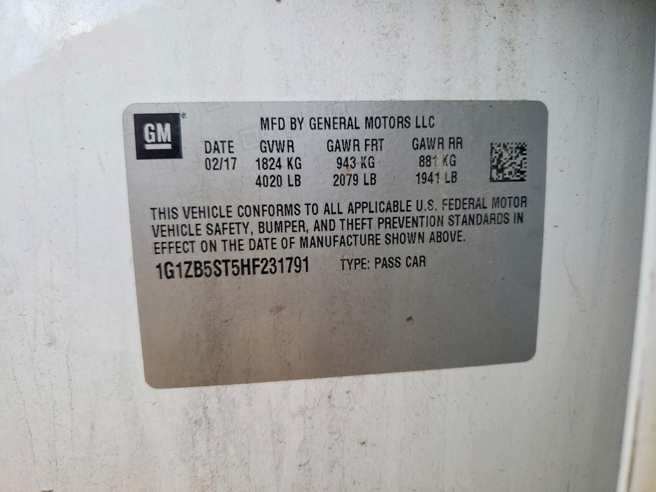 2017 Chevrolet Malibu ls