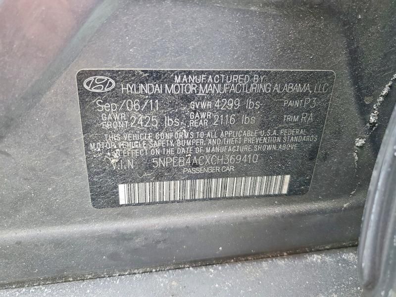 2012 Hyundai Sonata gls