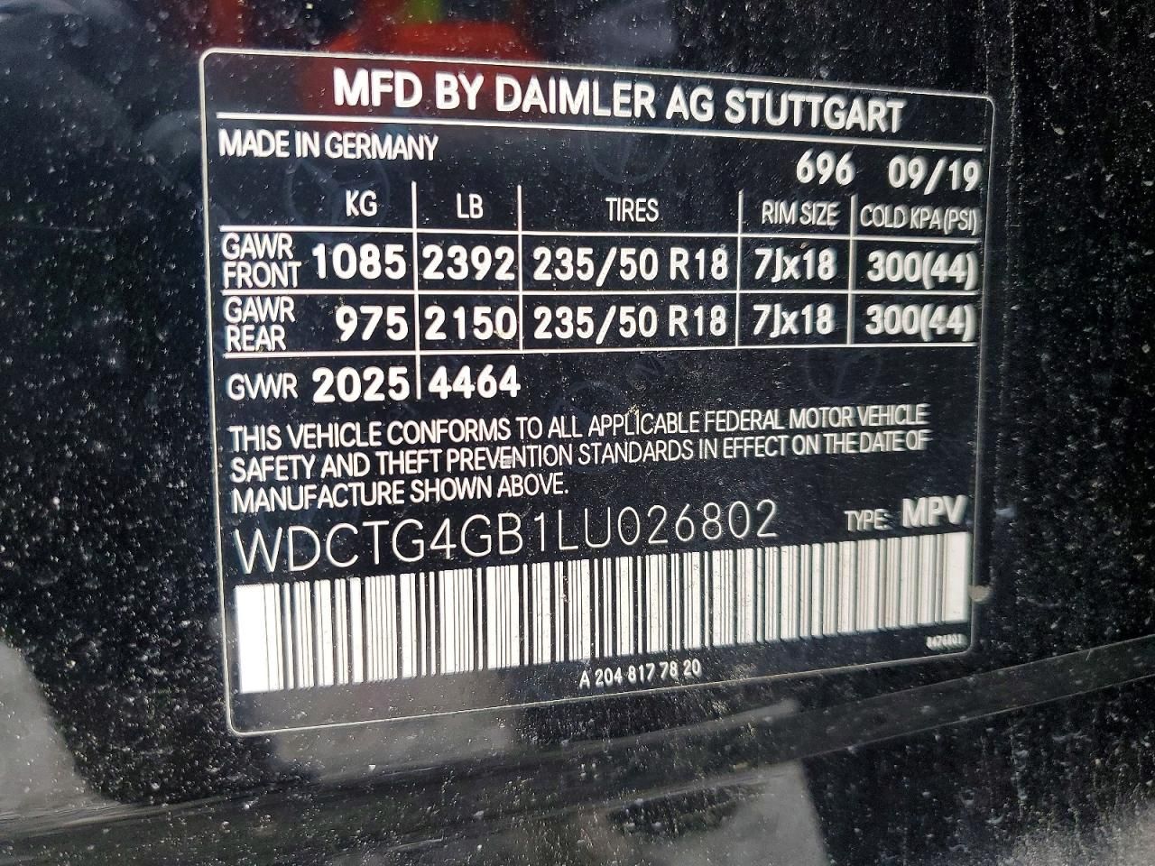 2020 Mercedes-Benz Gla 250 4matic