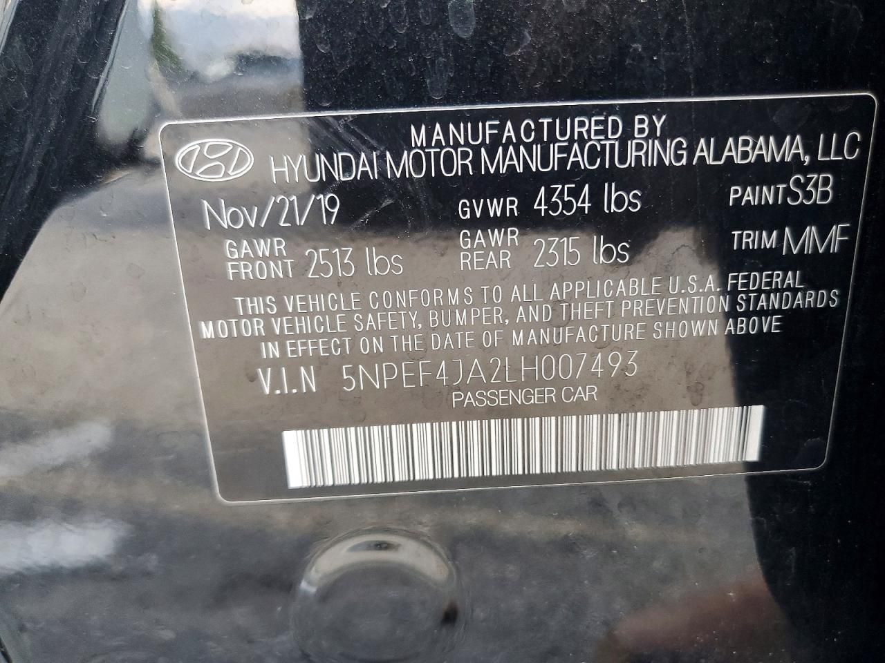 2020 Hyundai Sonata sel