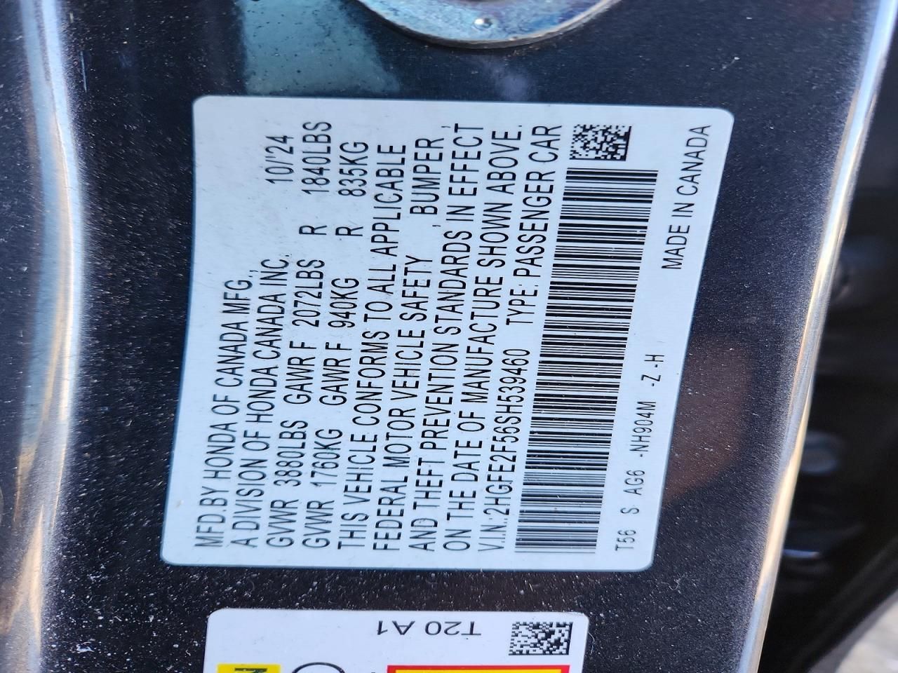 2025 Honda Civic Sport