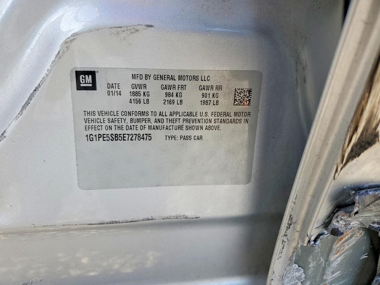 2014 Chevrolet Cruze lt