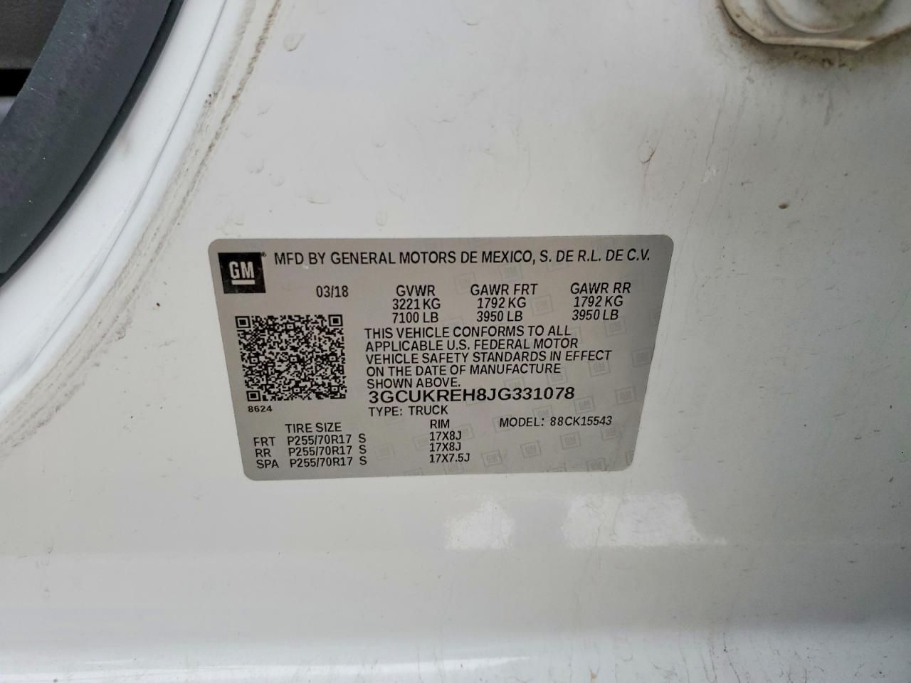 2018 Chevrolet Silverado K1500 lt