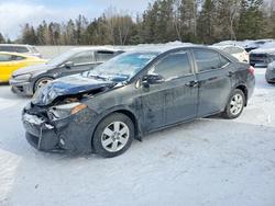 Salvage cars for sale from Copart Cookstown, ON: 2015 Toyota Corolla l