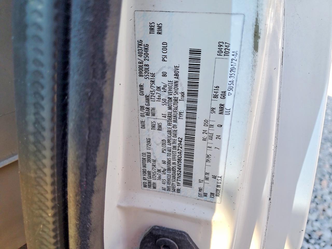 2008 Ford E250 Utility / Service Van