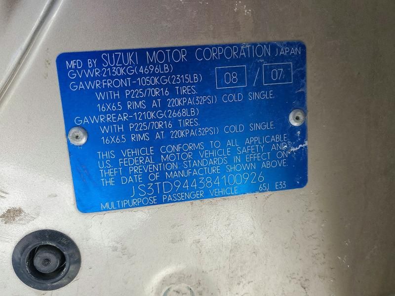 2008 Suzuki Grand Vitara Xsport