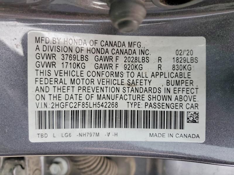 2020 Honda Civic Sport