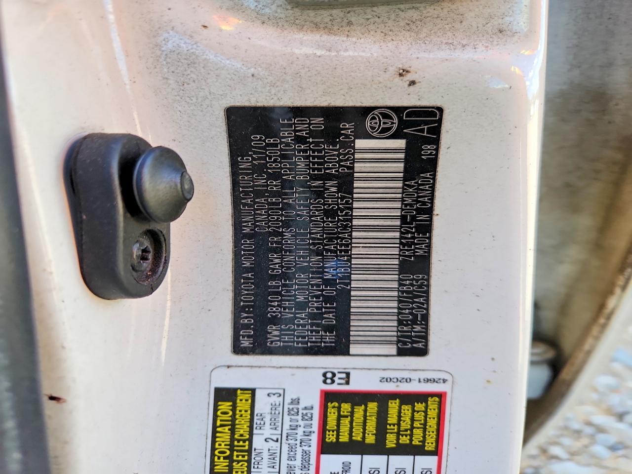 2010 Toyota Corolla Base