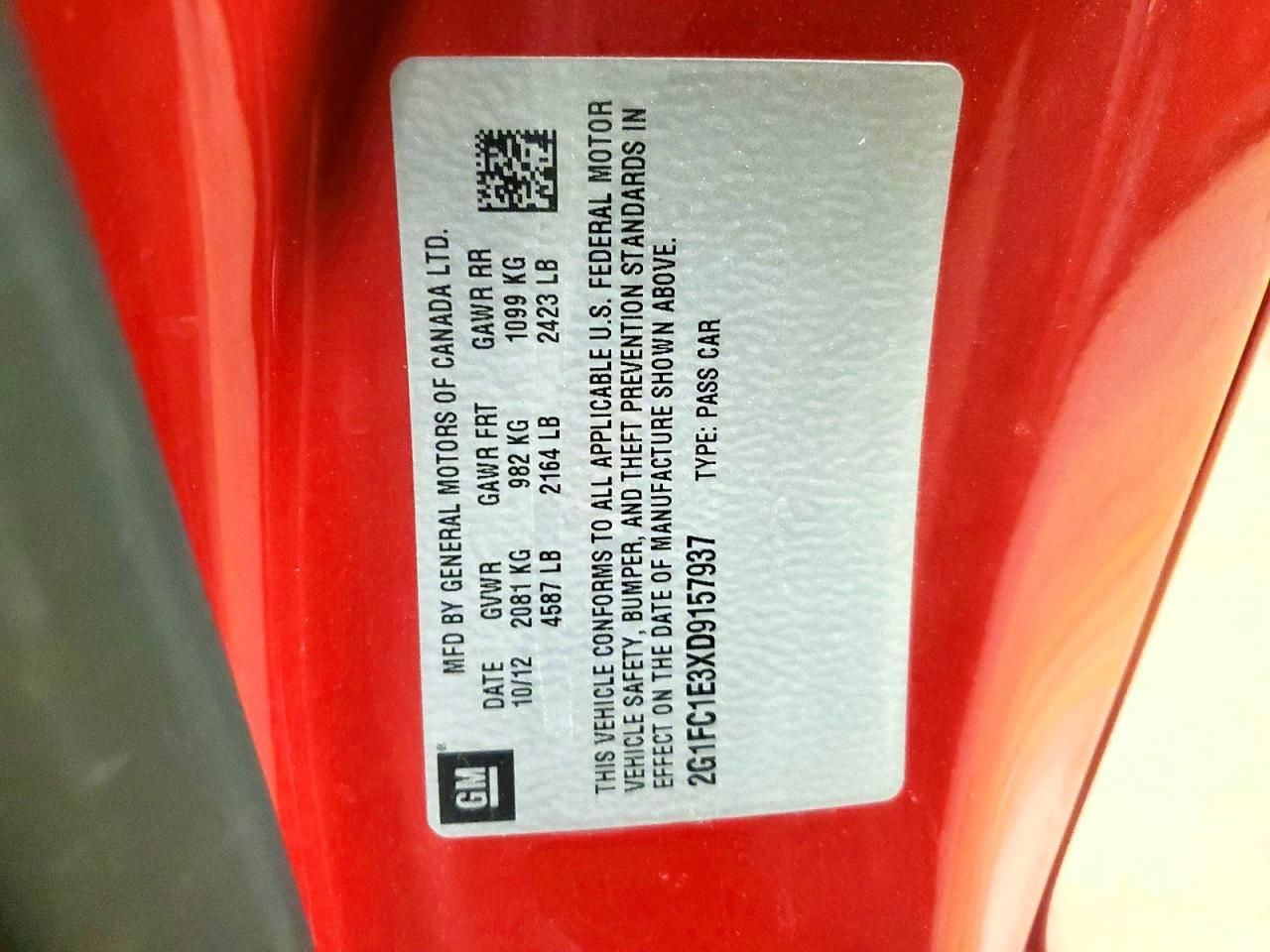 2013 Chevrolet Camaro lt