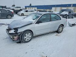 Salvage cars for sale from Copart Woodhaven, MI: 2003 Honda Civic lx