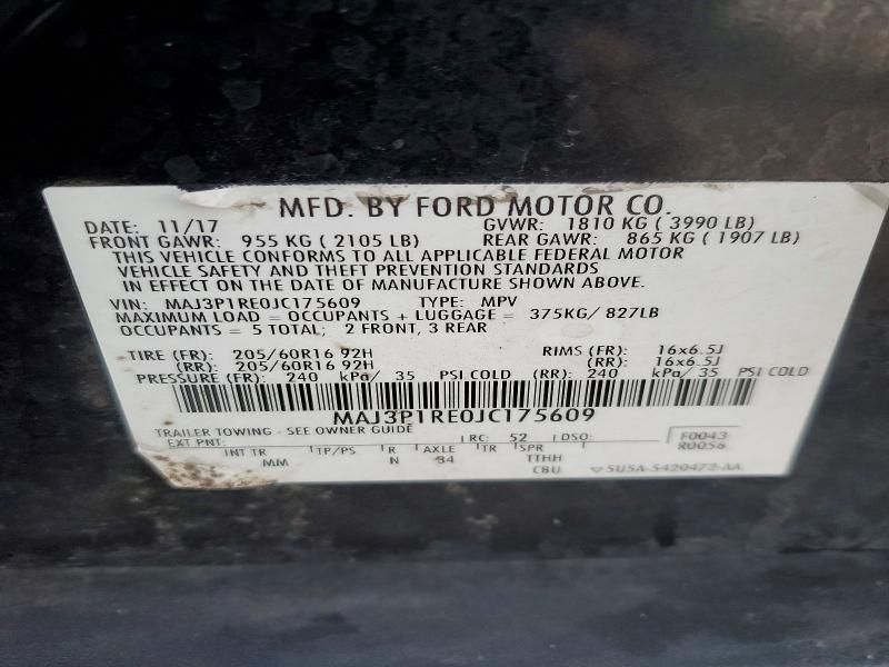 2018 Ford Ecosport s