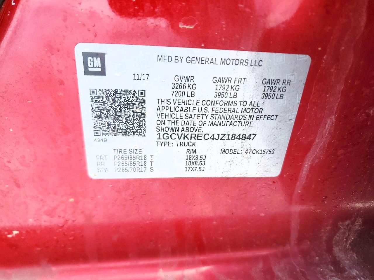 2018 Chevrolet Silverado K1500 LT