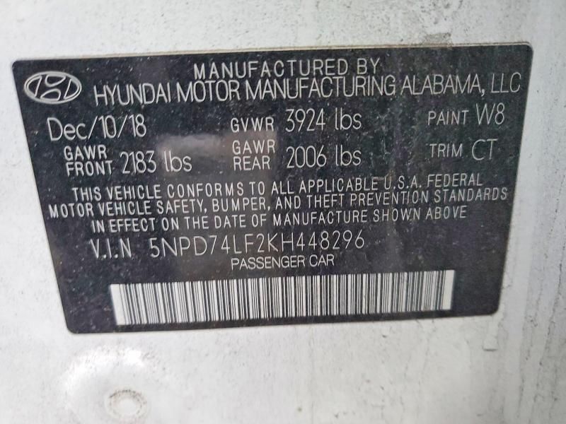 2019 Hyundai Elantra se