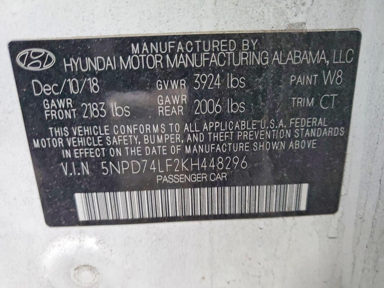 2019 Hyundai Elantra se