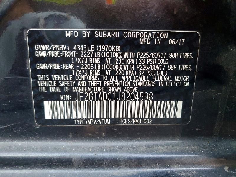 2018 Subaru Crosstrek Premium