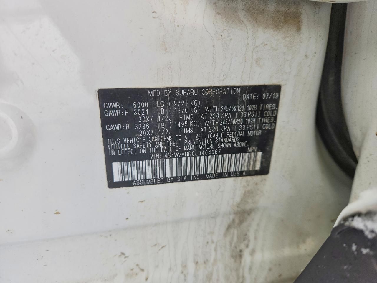 2020 Subaru Ascent Touring