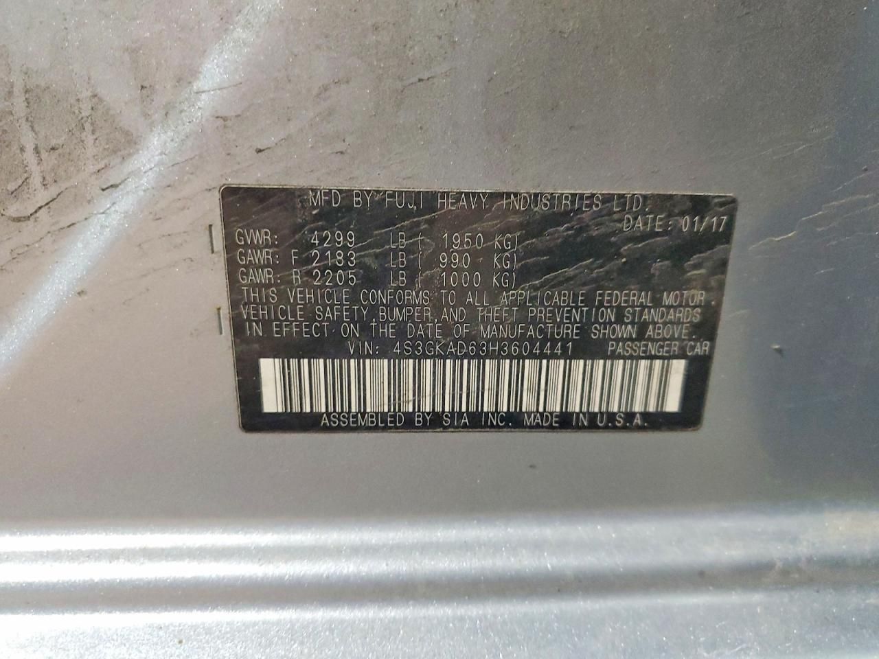 2017 Subaru Impreza Premium Plus