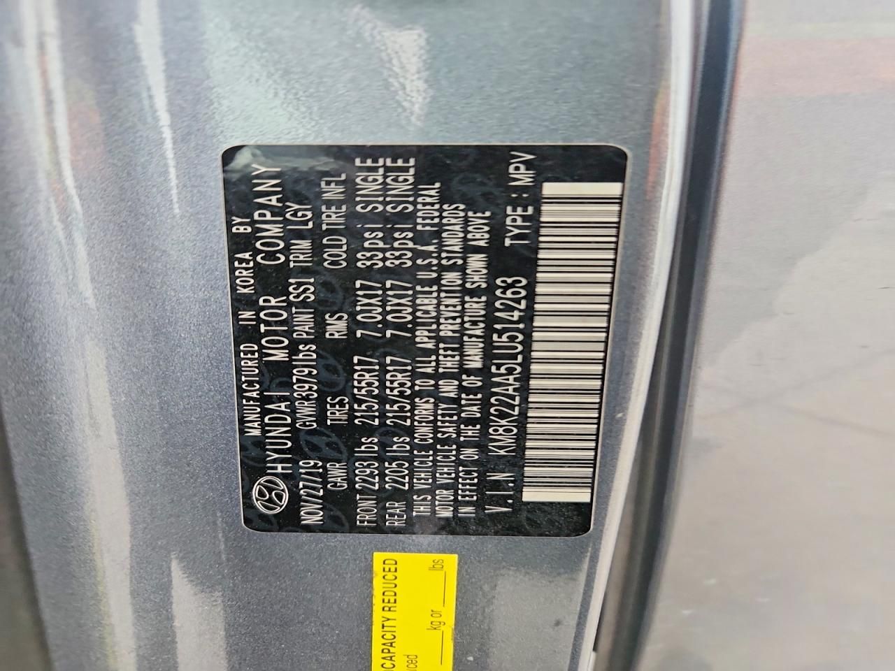 2020 Hyundai Kona sel