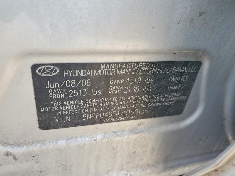 2007 Hyundai Sonata se