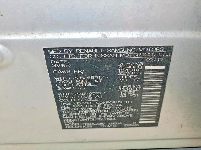 2020 Niss Rogue SV FWD