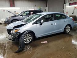 Salvage cars for sale from Copart Elgin, IL: 2012 Honda Civic lx