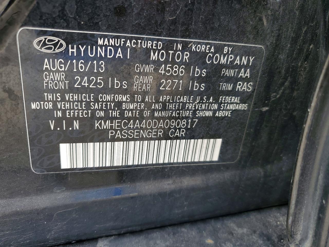 2013 Hyundai Sonata Hybrid