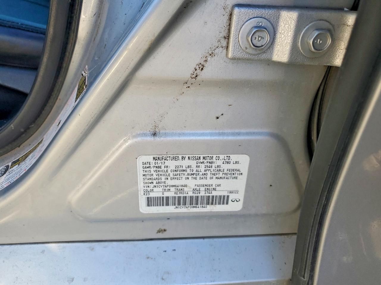 2017 Infiniti Q50 Base