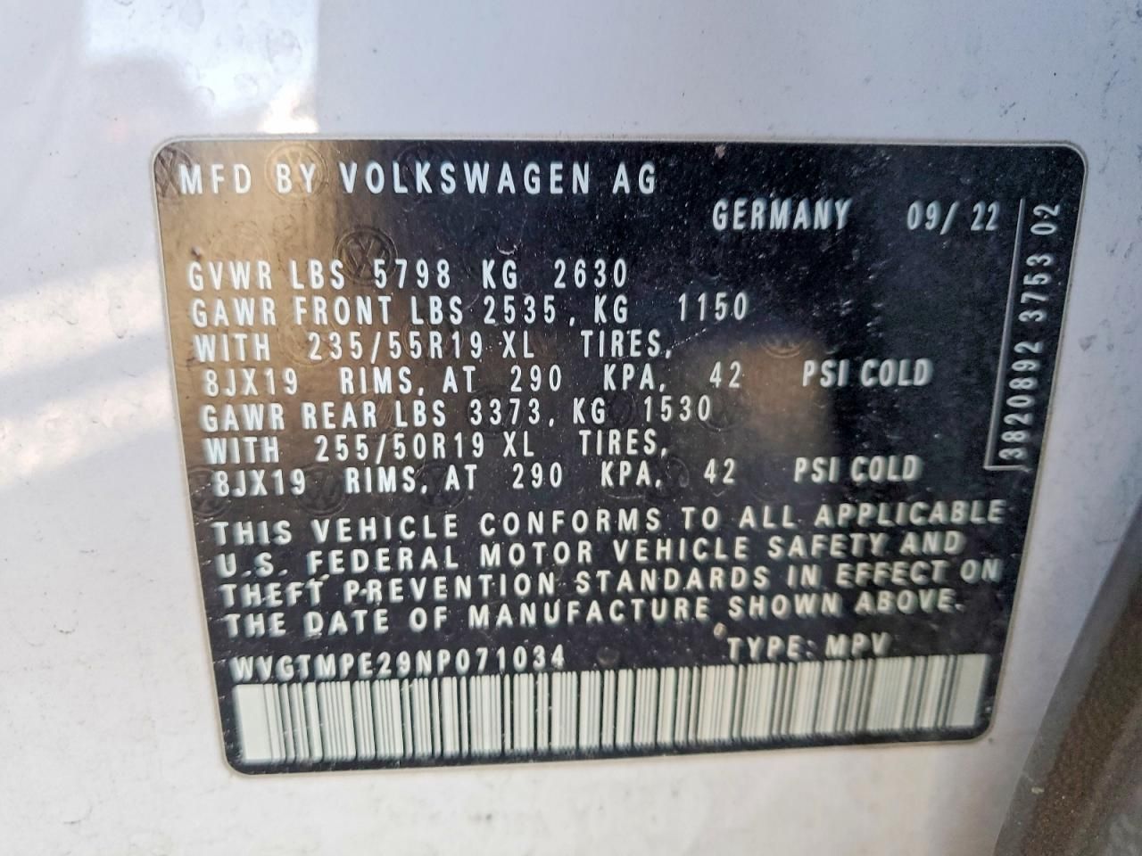 2022 Volkswagen Id.4 pro s