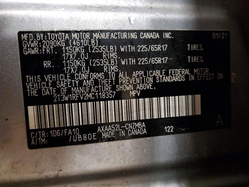 2021 Toyota Rav4 xle