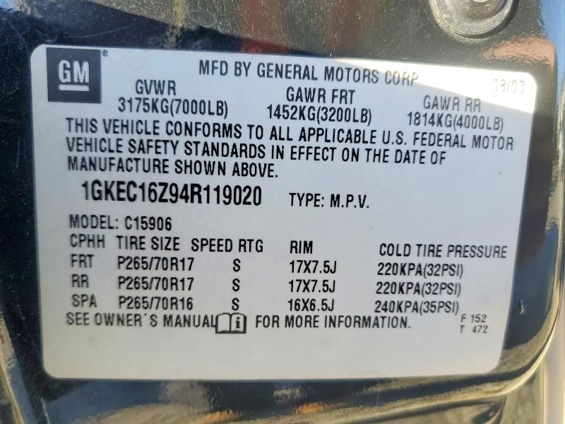 2004 GMC Yukon xl C1500