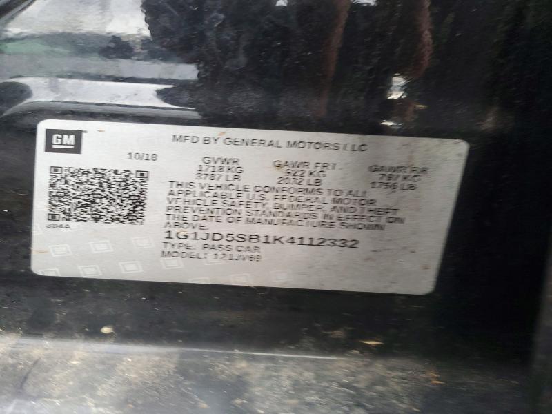 2019 Chevrolet Sonic lt