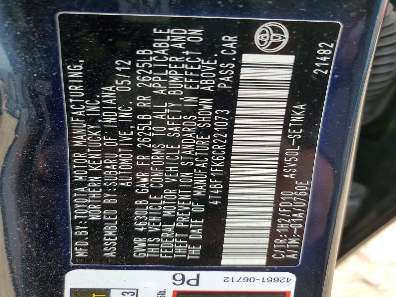 2012 Toyota Camry Base